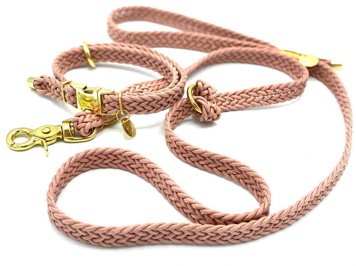 Smycz Pink Braid - obrazek 3