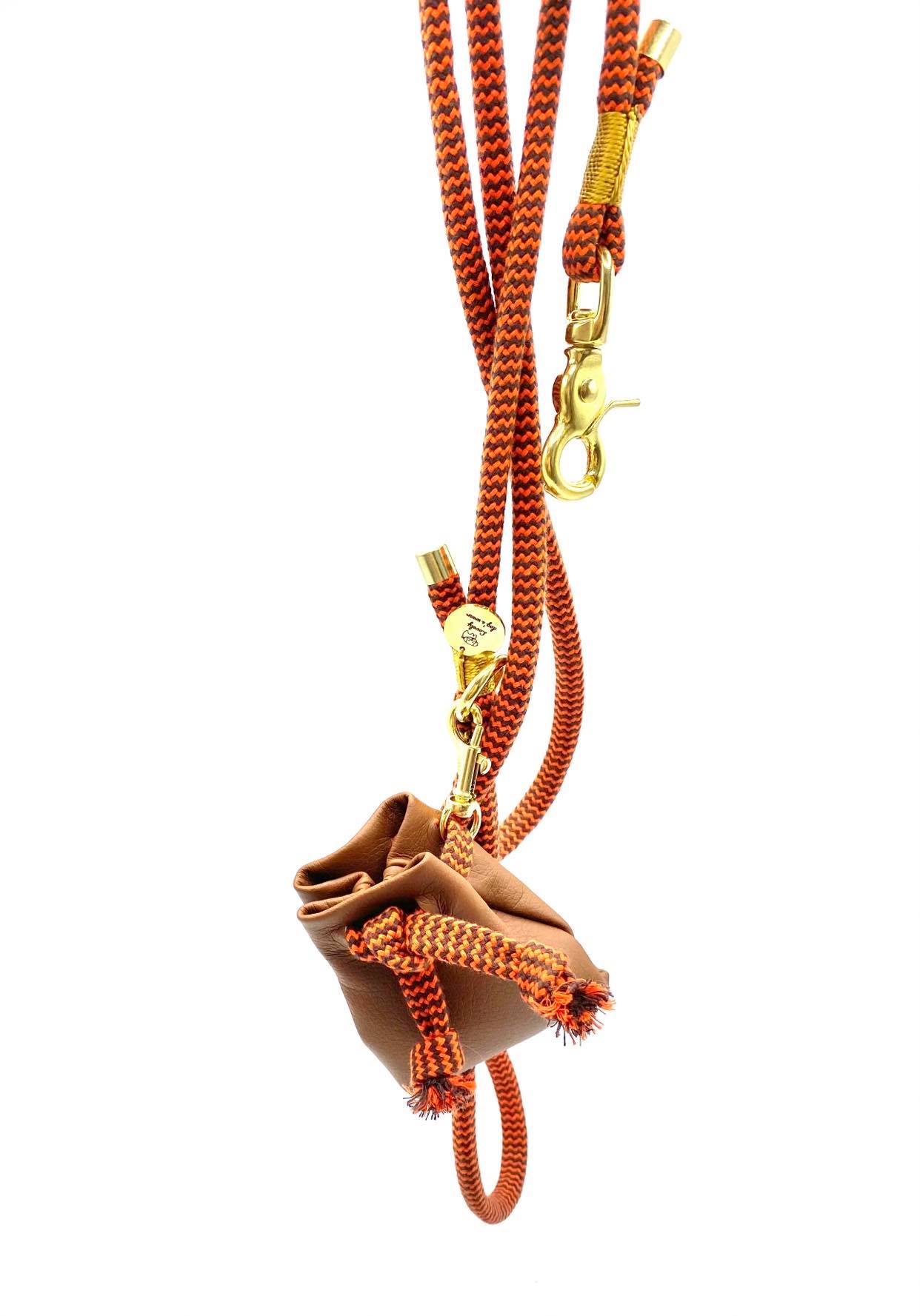 Smycz Zigzag Chocolate& Rust - obrazek 7