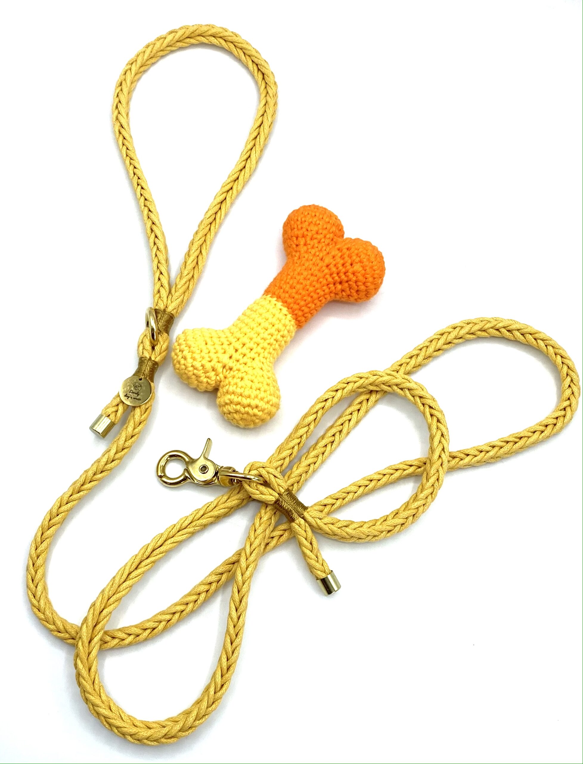 Smycz Yellow Braid - obrazek 3