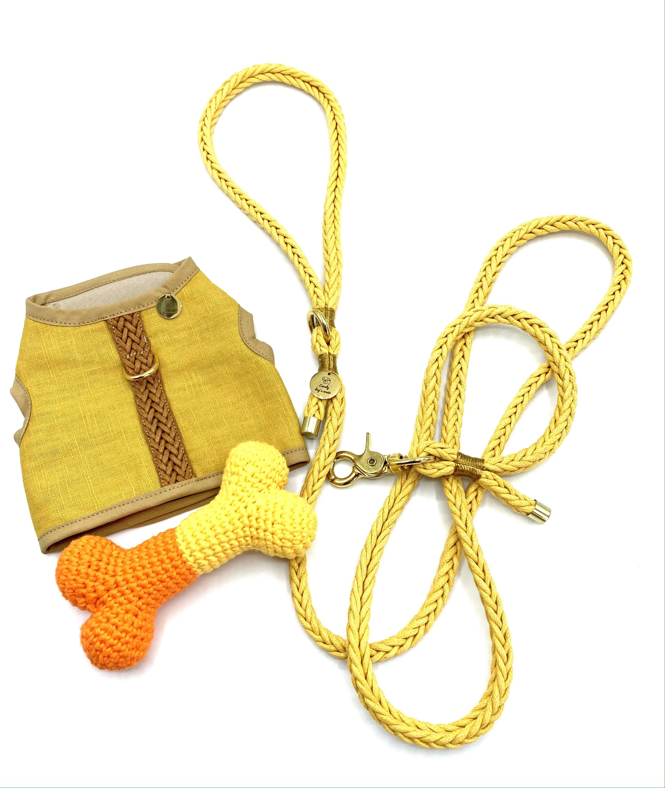 Smycz Yellow Braid - obrazek 4