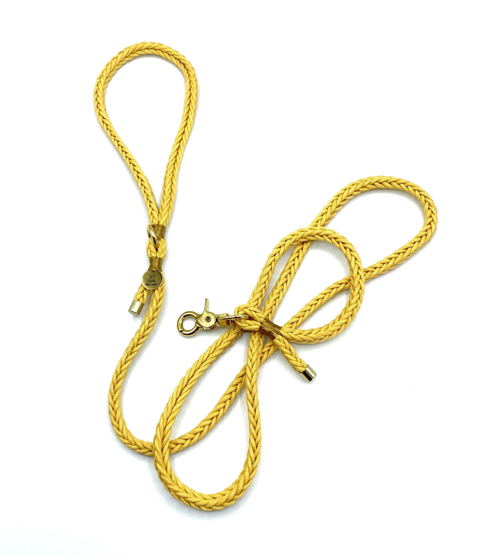 Smycz Yellow Braid