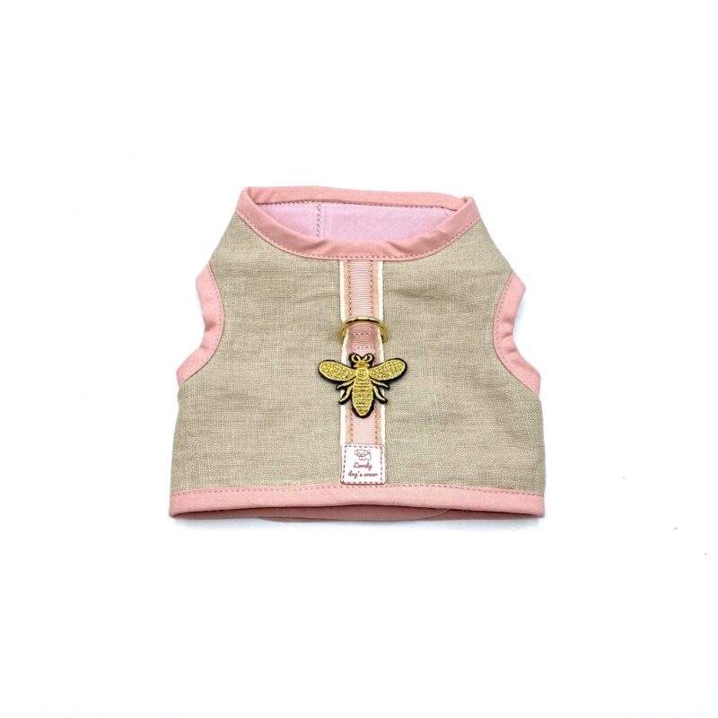 Szelki-kamizelka Linen Powder Pink