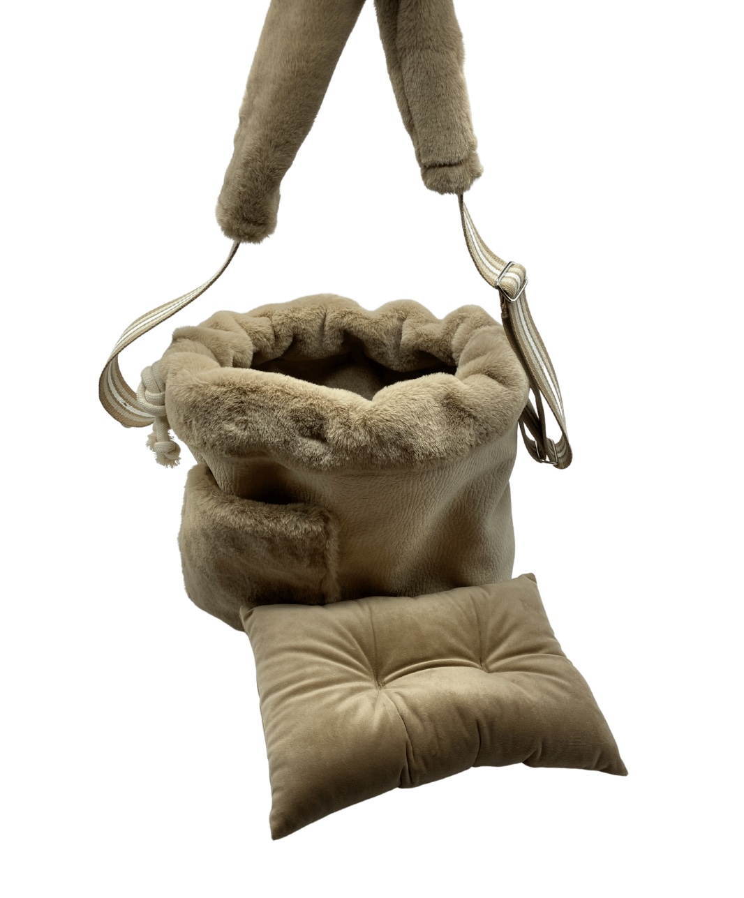 Torba Ecru Beige Fur - obrazek 6