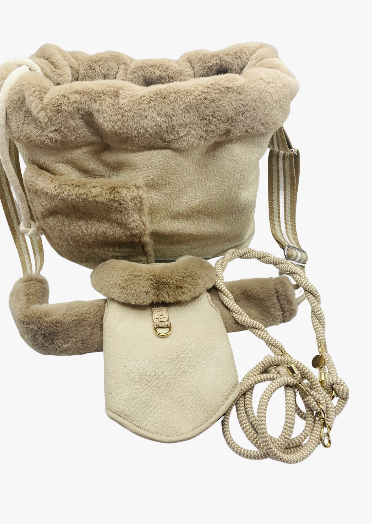 Torba Ecru Beige Fur - obrazek 9