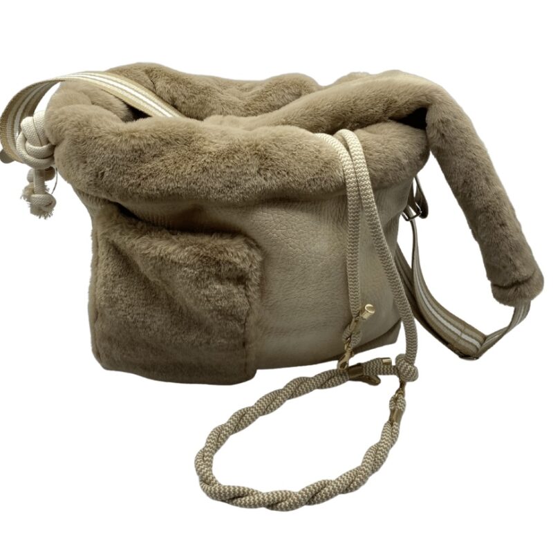 Torba Ecru Beige Fur