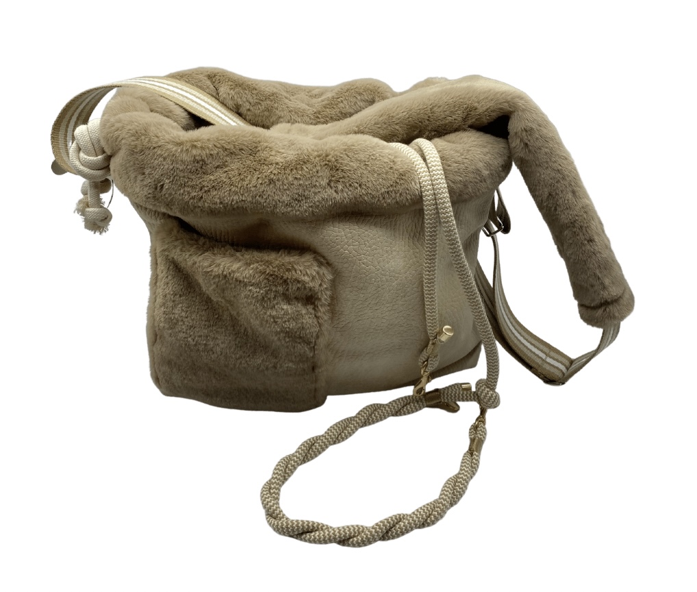 Torba Ecru Beige Fur - obrazek 4