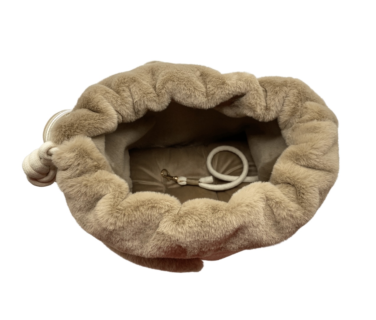 Torba Ecru Beige Fur - obrazek 5