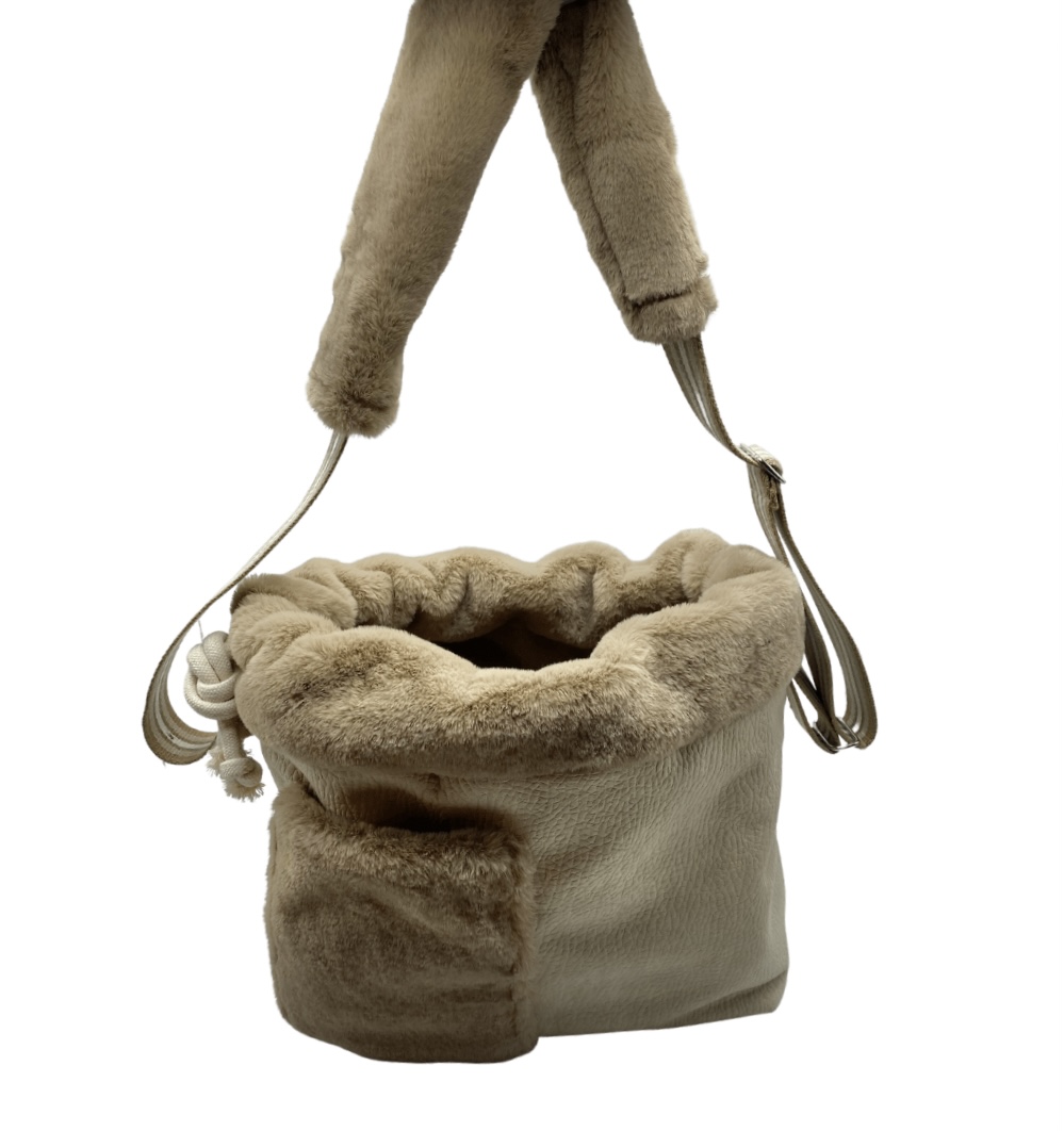 Torba Ecru Beige Fur