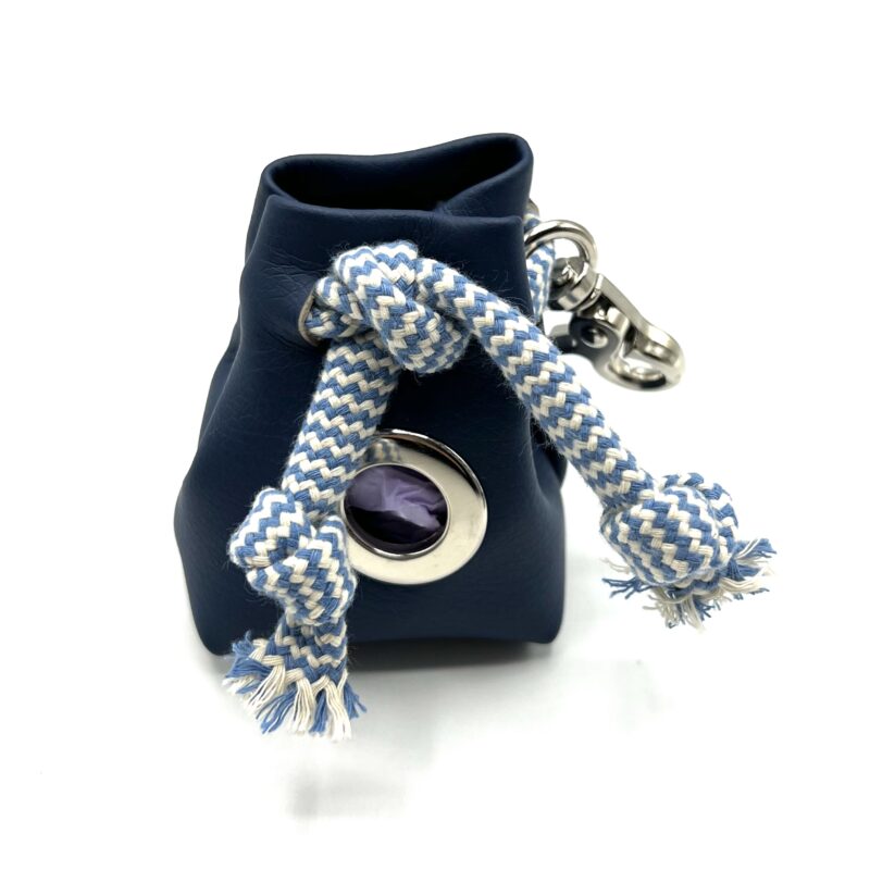 Torebka na woreczki Zigzag Blue Cream