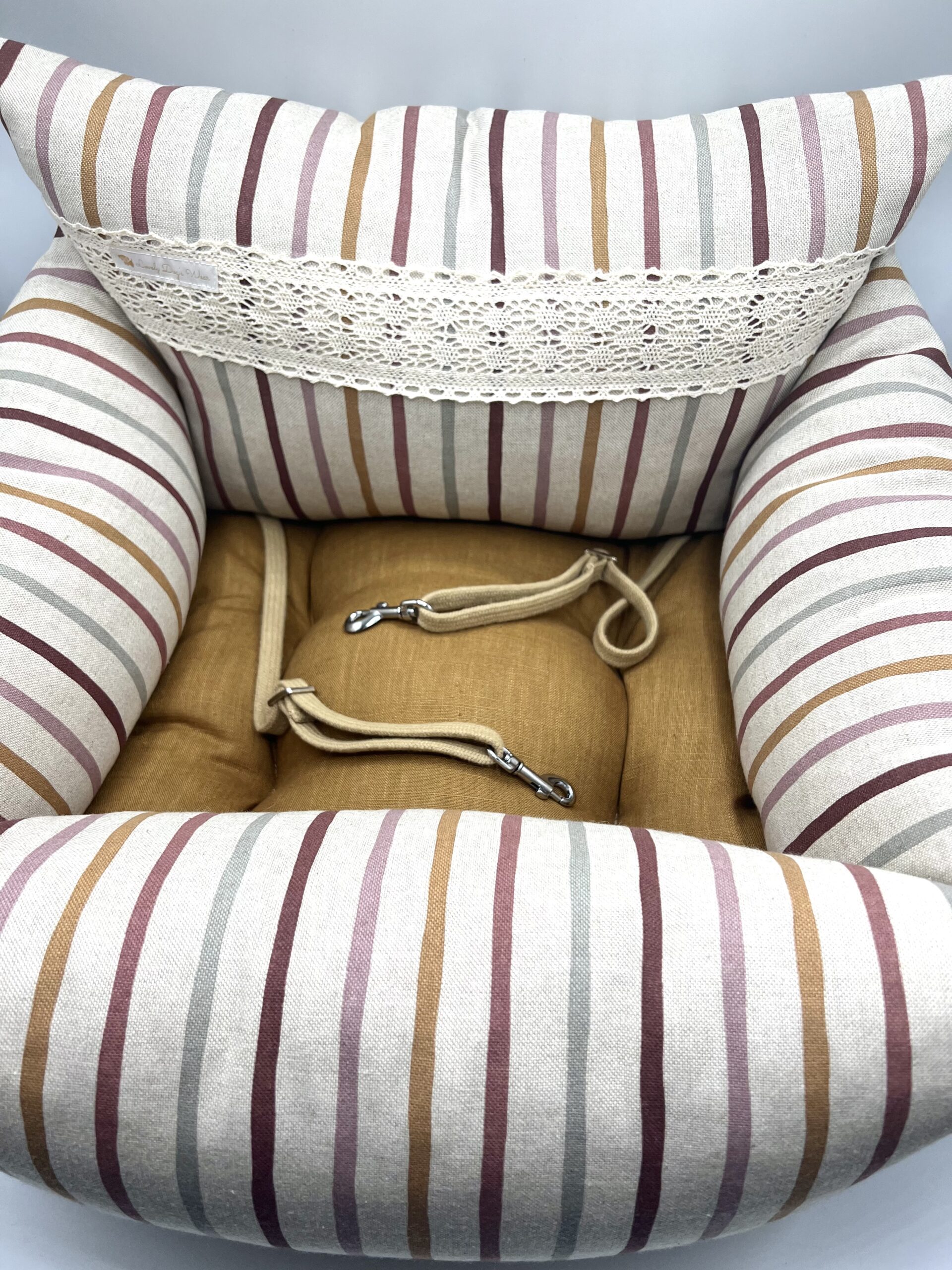 Siedzisko samochodowe Linen Striped - obrazek 3