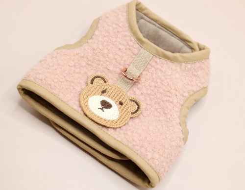 Szelki-kamizelka Boucle Powder Pink - obrazek 3