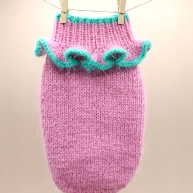 Sweterek Merino Pink Frill