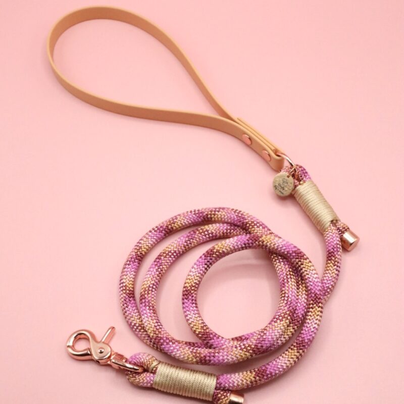 smycz miejska Apricot Fuchsia
