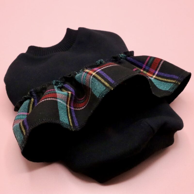 Bluza Black Checkered Dress