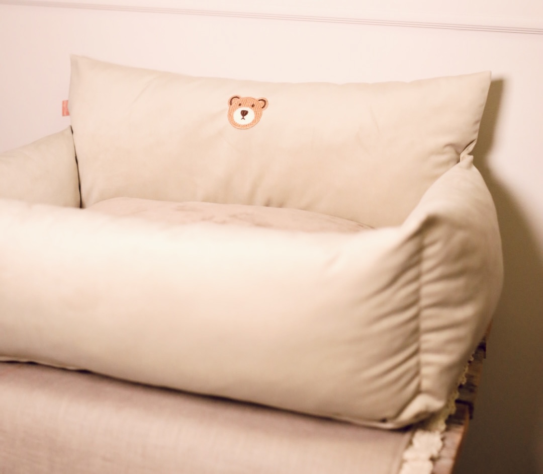 Siedzisko samochodowe Velvet Light Beige - obrazek 4