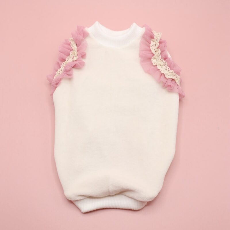 Bluzka Velvet Ecru Pink
