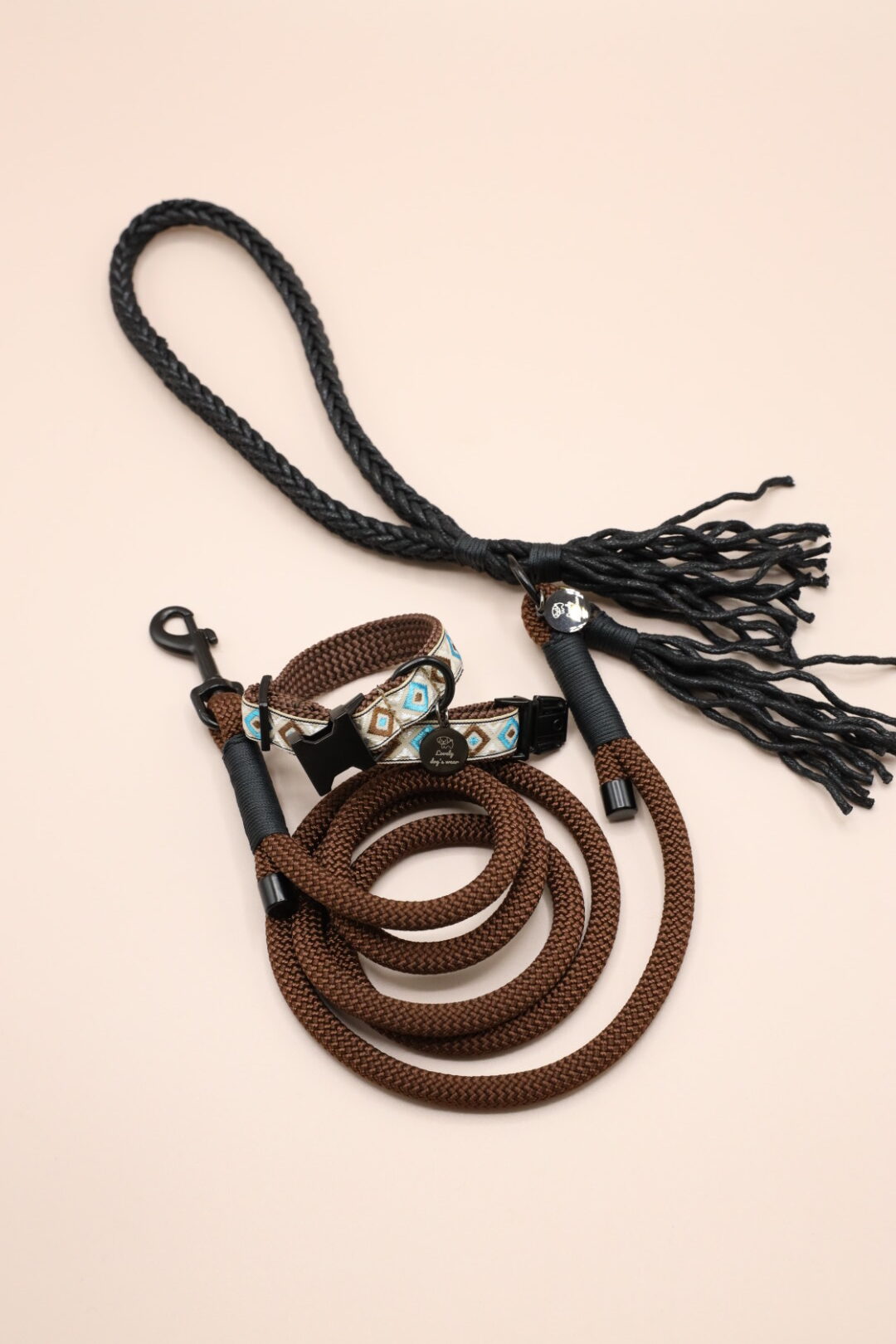 smycz miejska Boho chocolate black - obrazek 6