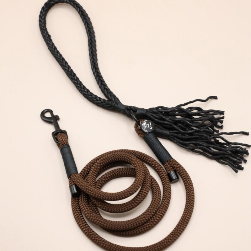 smycz miejska Boho chocolate black