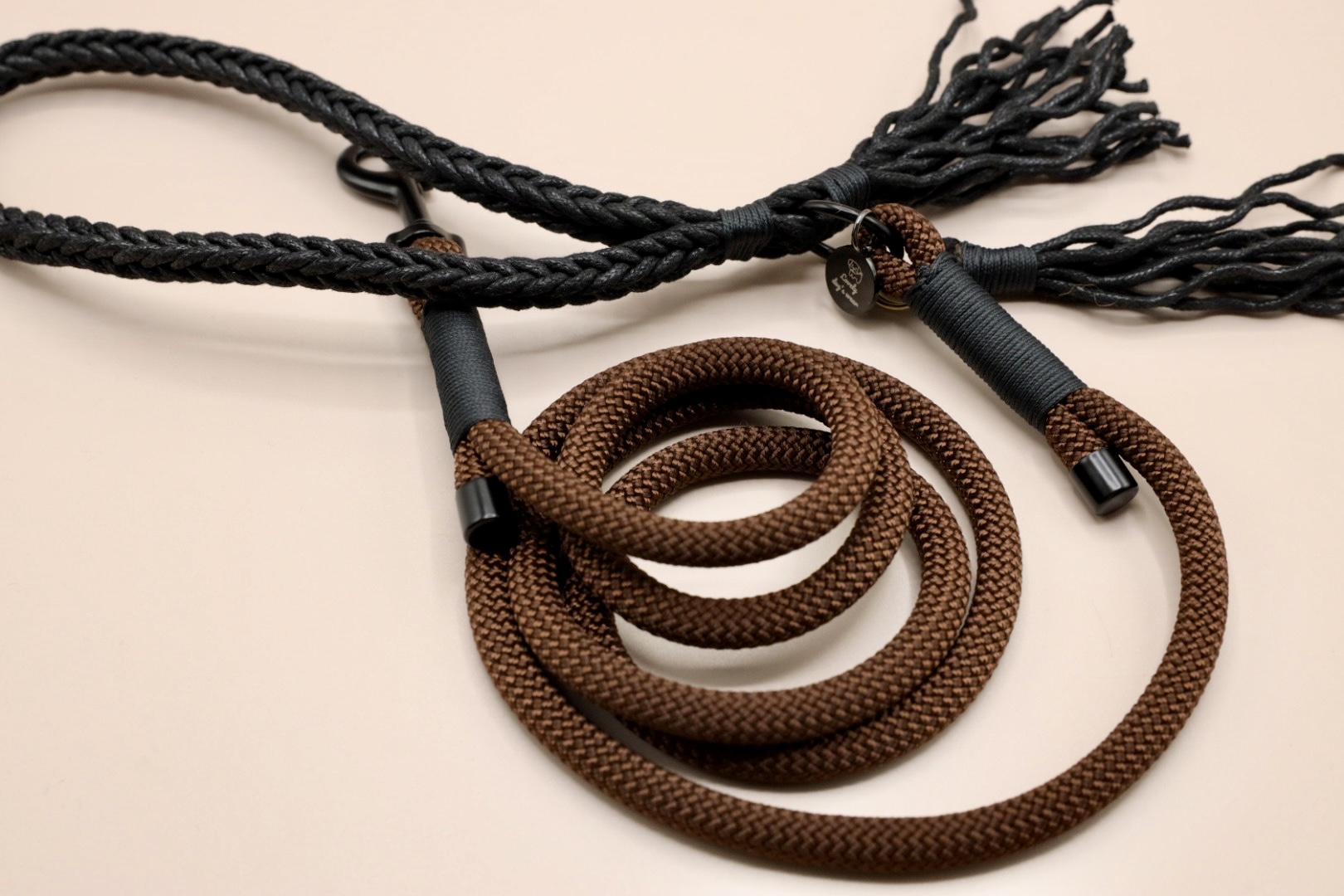 smycz miejska Boho chocolate black