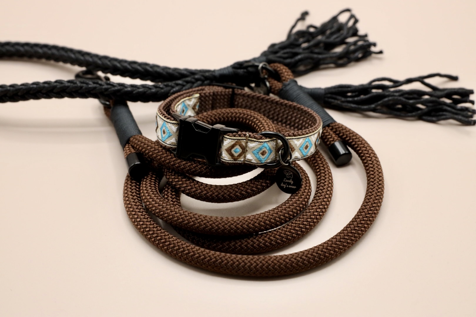 smycz miejska Boho chocolate black - obrazek 5