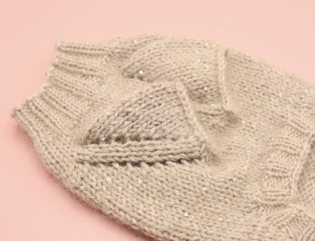 Sweterek Beige Sequins - obrazek 4