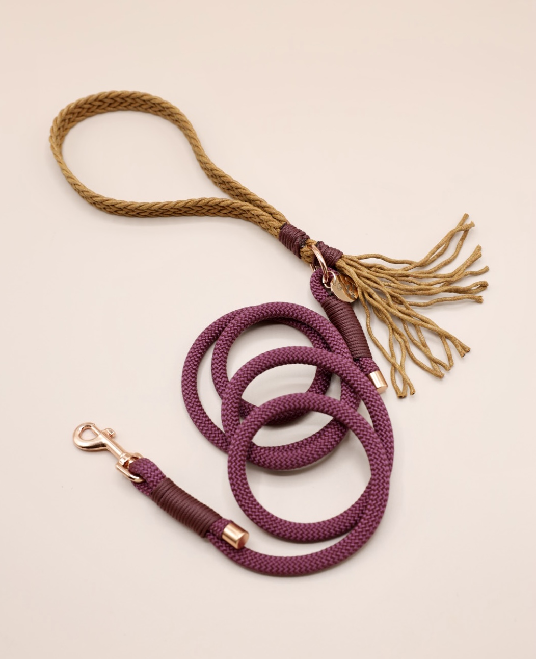 smycz miejska Boho Eggplant Cinnamon