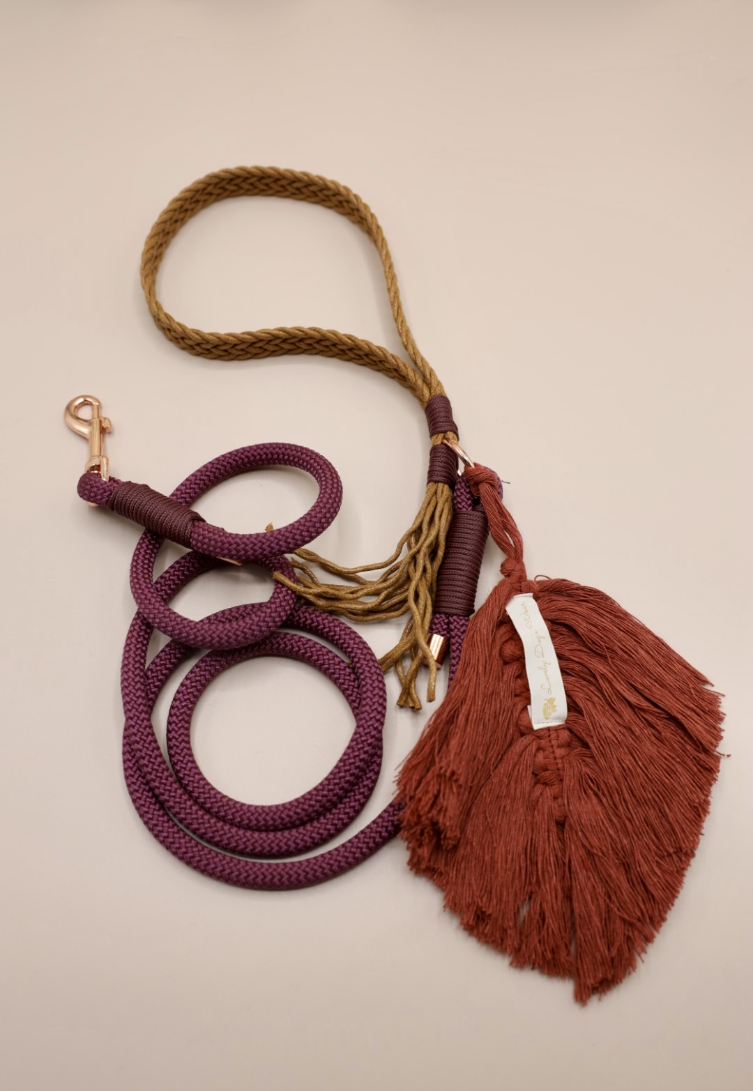 smycz miejska Boho Eggplant Cinnamon - obrazek 3
