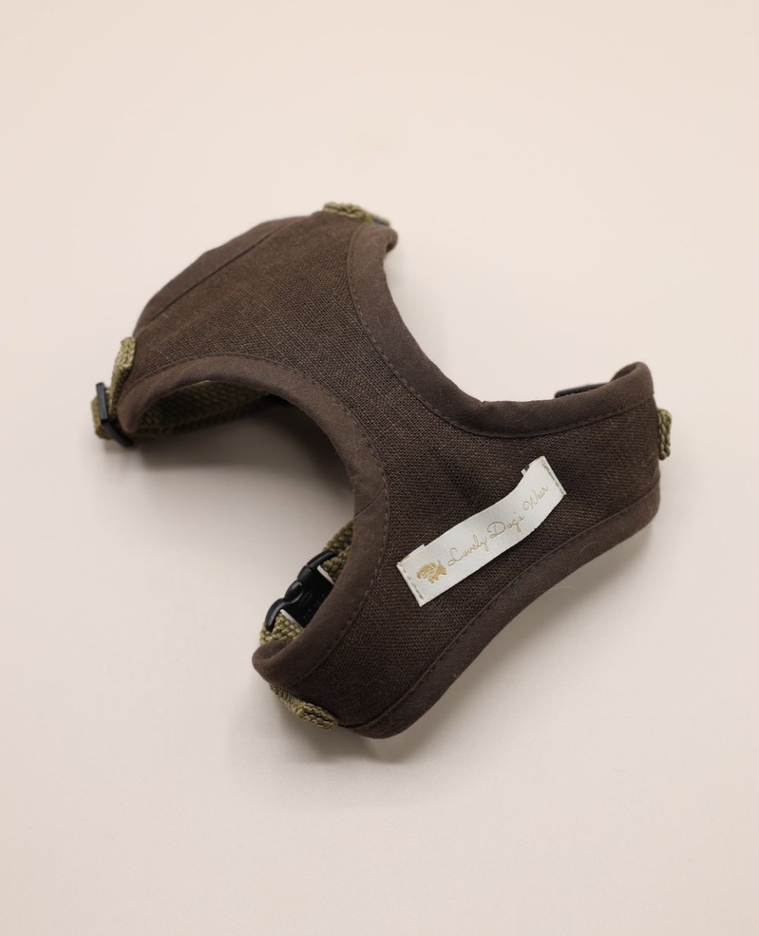 Szelki bezuciskowe Linen Chocolate Olive