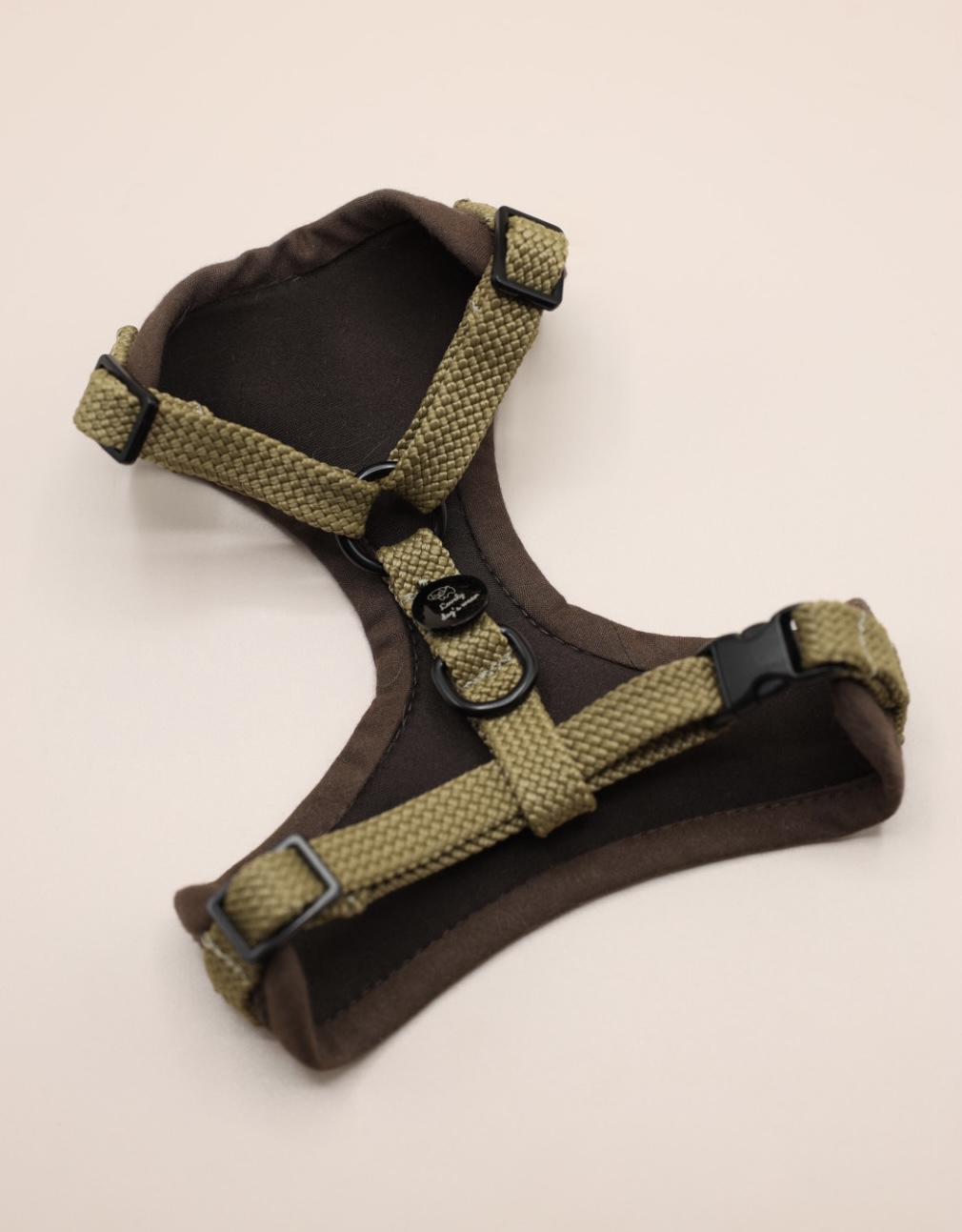 Szelki bezuciskowe Linen Chocolate Olive - obrazek 4