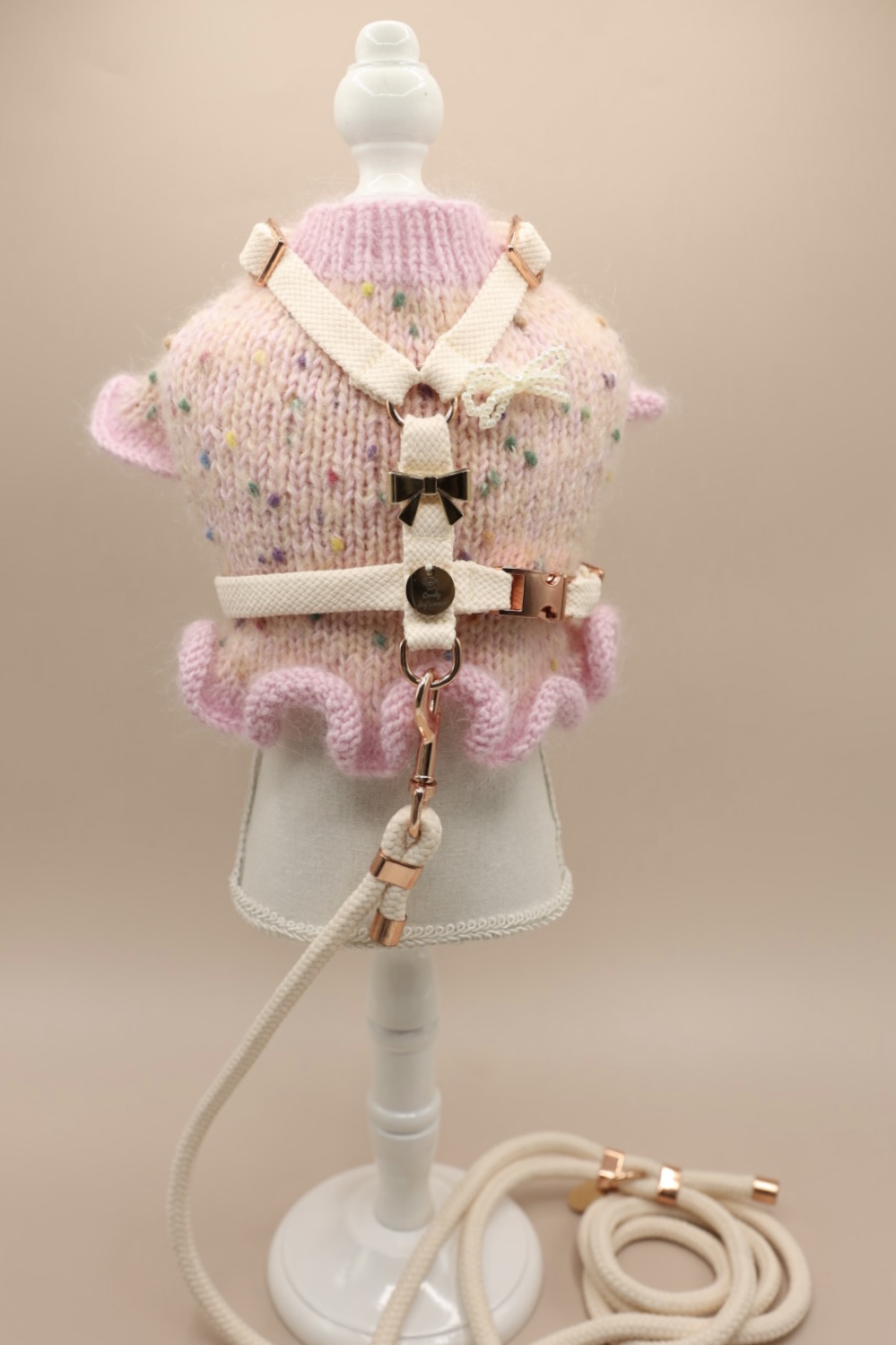 Sweterek Confetti Peach Pink - obrazek 5