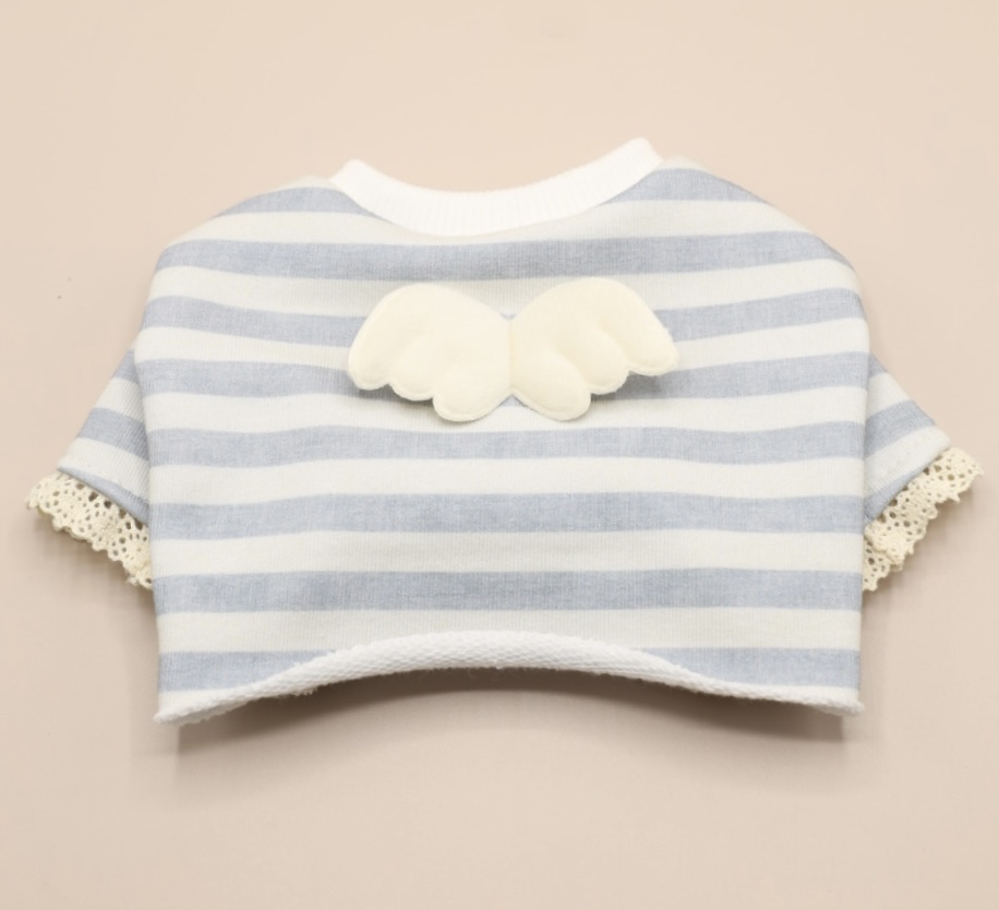 Bluzka Short Blue Striped Angel