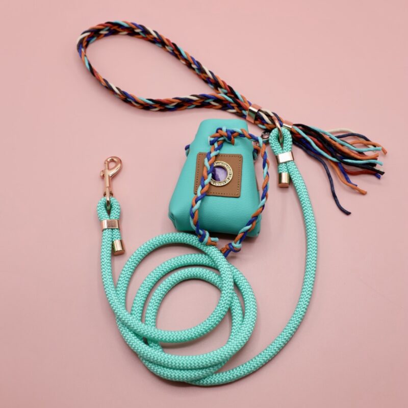 smycz miejska Boho Light Turquise