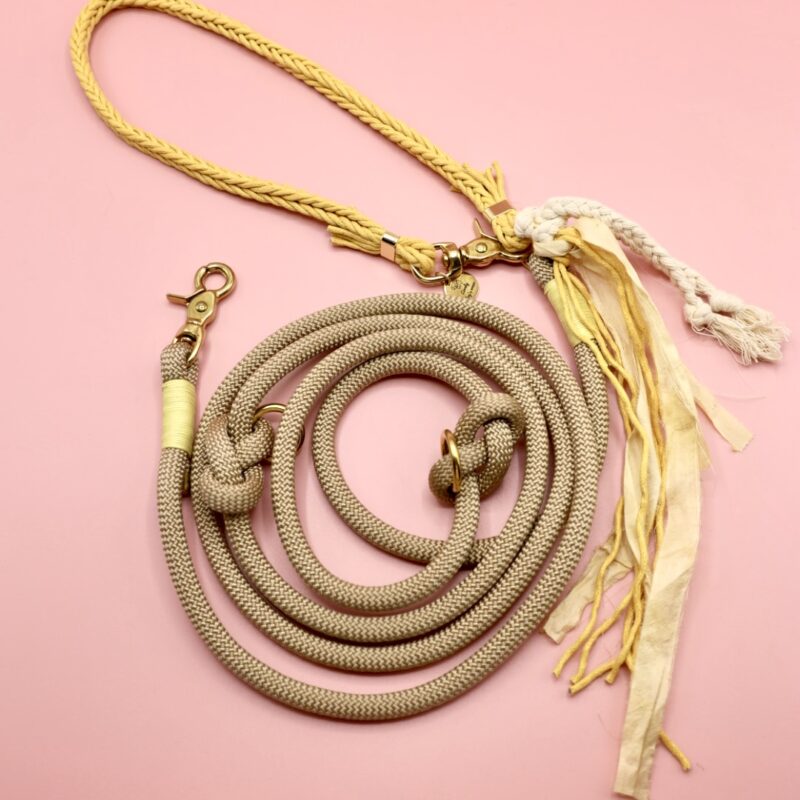 smycz przepinana Boho Beige Yellow