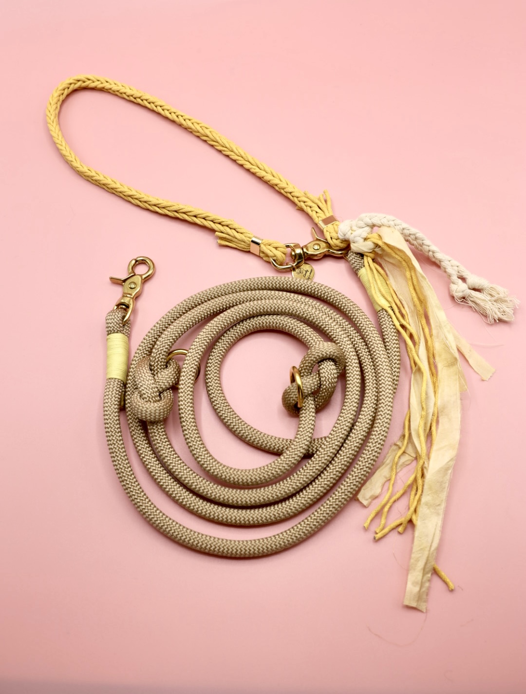 smycz przepinana Boho Beige Yellow