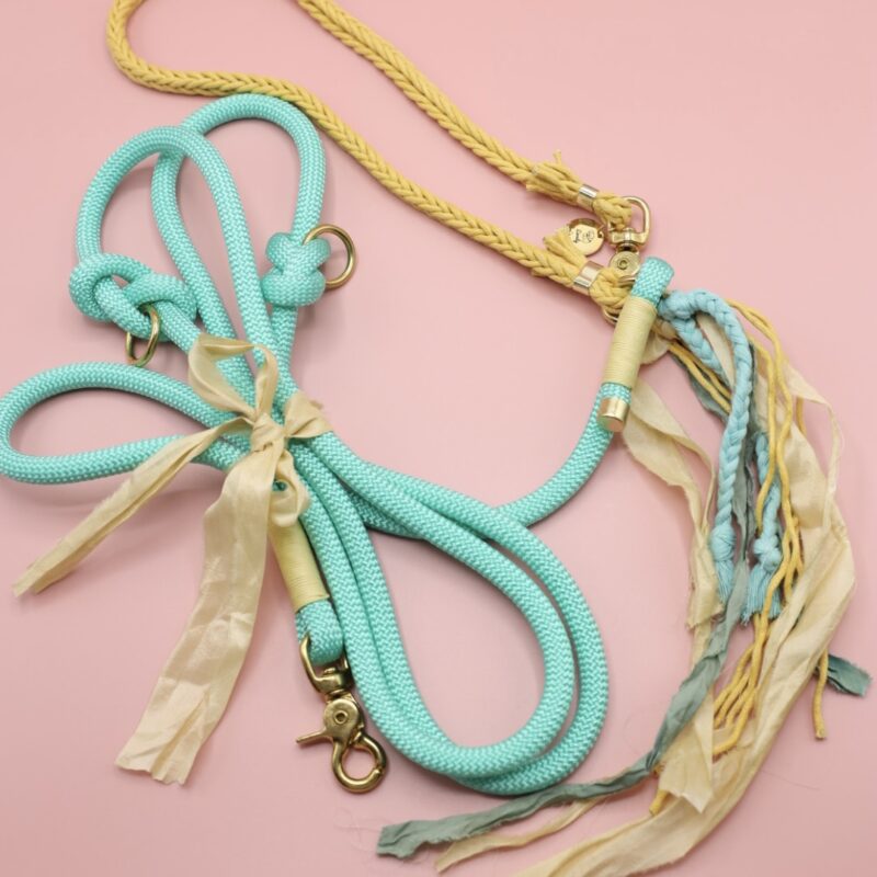 smycz przepinana Boho Sea Green