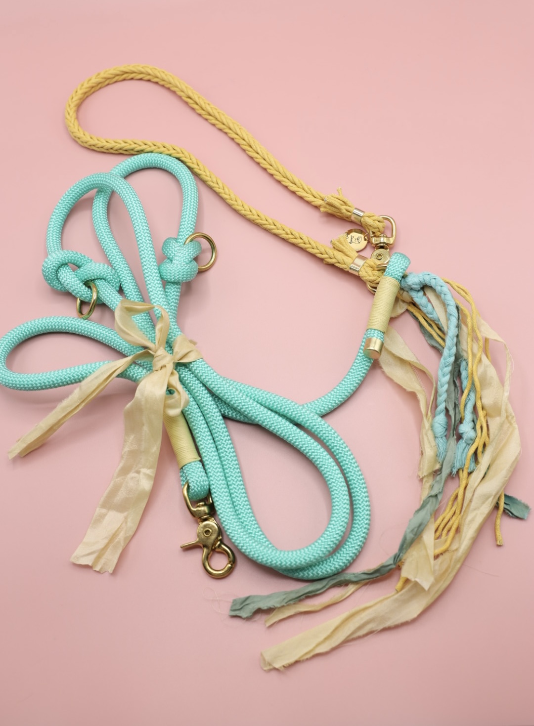 smycz przepinana Boho Sea Green