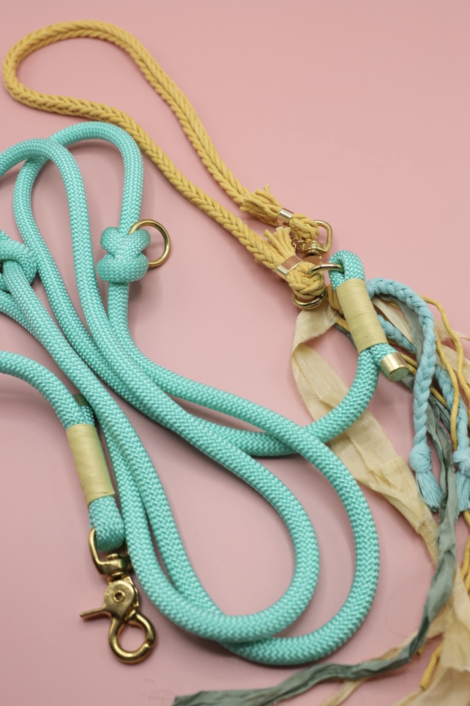 smycz przepinana Boho Sea Green - obrazek 3